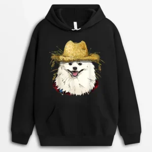 American Eskimo Farmer American Eskimo Dog Lover Hoodie - Black