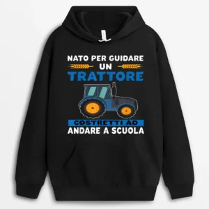 Born To Drive A Farmer's Gift Tractor Hoodie - Black