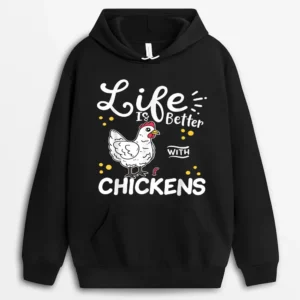 Chicken Farmer Hoodie - Black