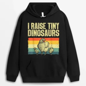 Cute Chicken Rooster Hen Chicken Farmer Lovers Hoodie - Black