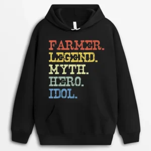 Funny Farmer Hoodie - Black