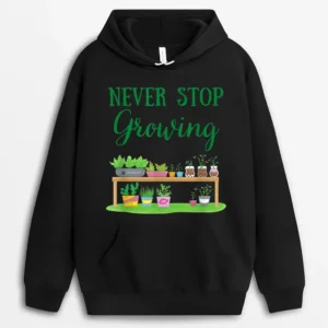 Garden Gardening Plant Lover Positive Spring Farmers Market Hoodie - Black