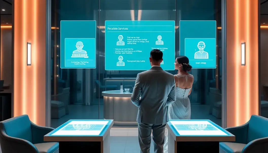 A couple enjoying a personalized AI-driven concierge service.