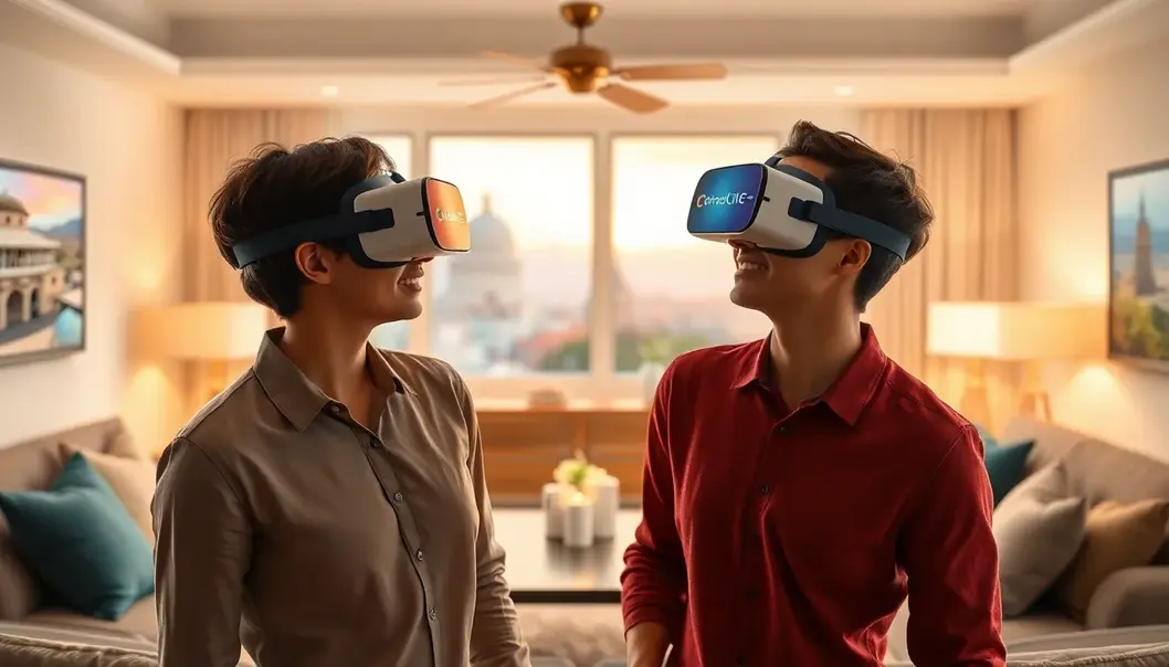 A couple enjoying a personalized AI-driven concierge service.